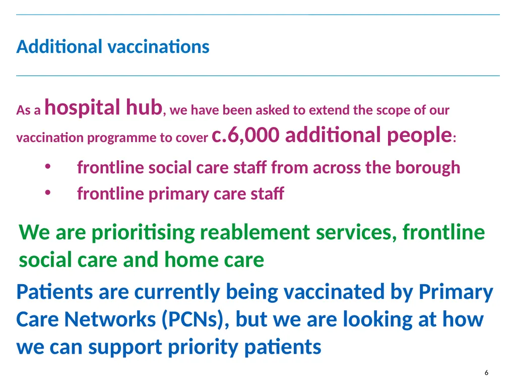 Chief Executive’s update Board of Directors 27 - slide 6 of 13