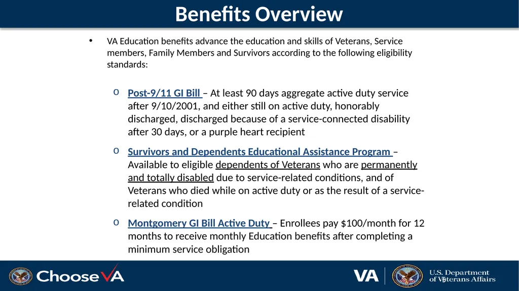 VFW Training Conference Terry Warren, Education - slide 5 of 19