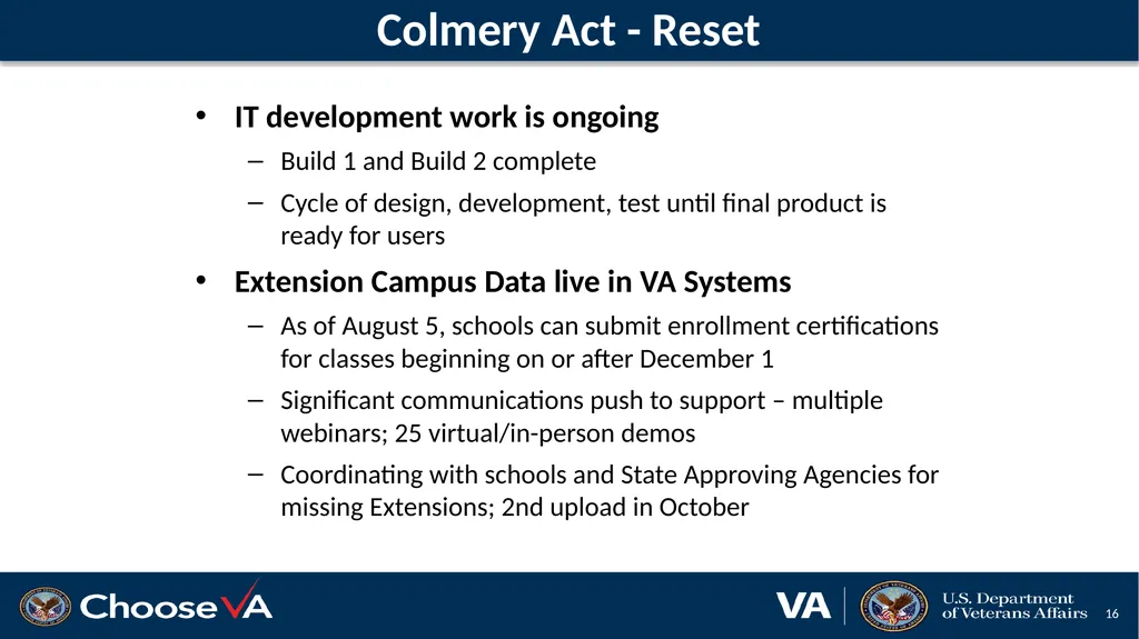 VFW Training Conference Terry Warren, Education - slide 16 of 19