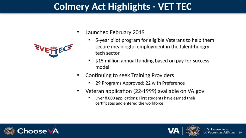 VFW Training Conference Terry Warren, Education - slide 10 of 19