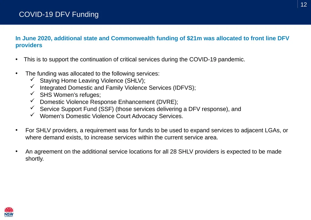 SHS Sector Webinar Thursday 13 August 2020 - slide 12 of 14