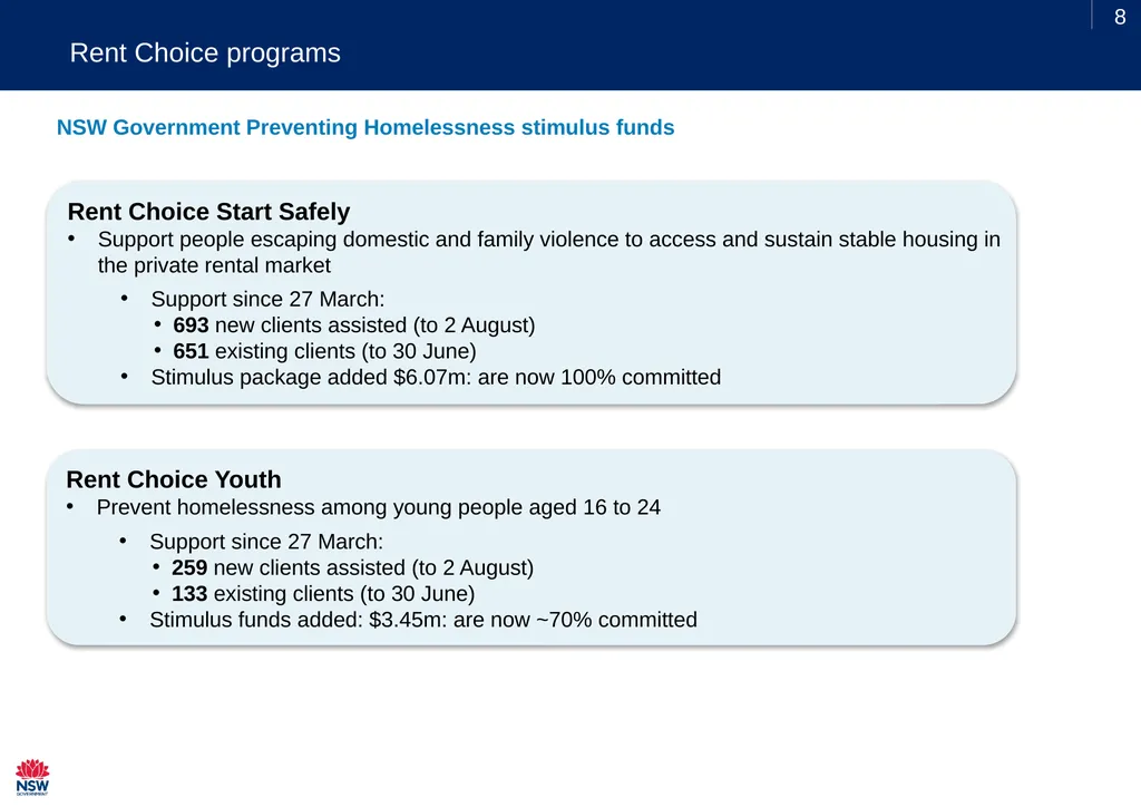 SHS Sector Webinar Thursday 13 August 2020 - slide 8 of 14