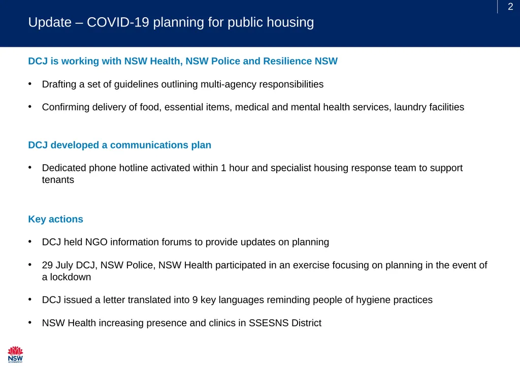SHS Sector Webinar Thursday 13 August 2020 - slide 2 of 14
