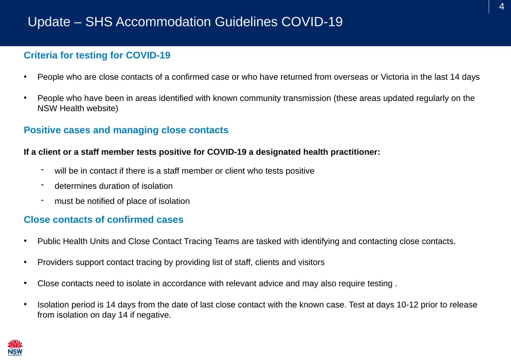 SHS Sector Webinar Thursday 13 August 2020 - slide 4 of 14