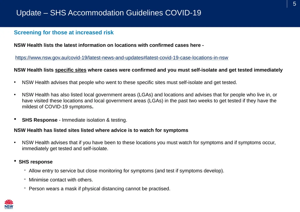 SHS Sector Webinar Thursday 13 August 2020 - slide 5 of 14
