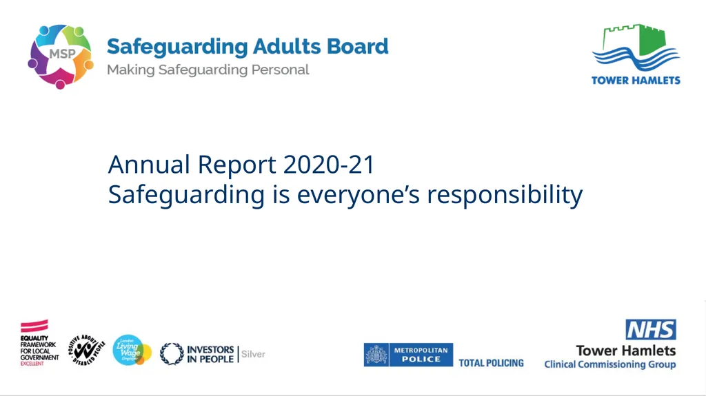 Annual Report 2020-21 Safeguarding is everyone’s