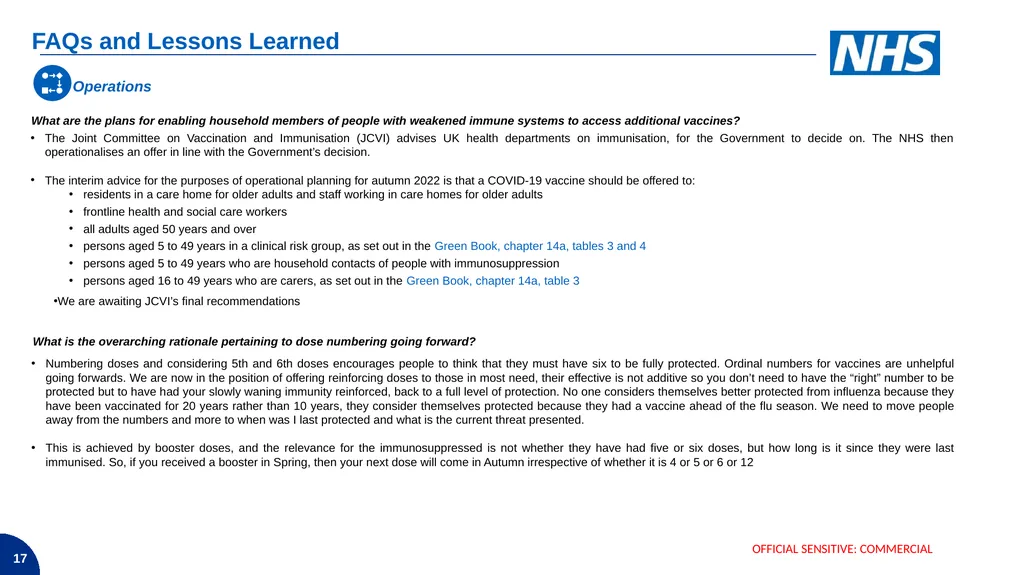 Demand – Non age-based cohorts COVID-19 Vaccine - slide 17 of 19