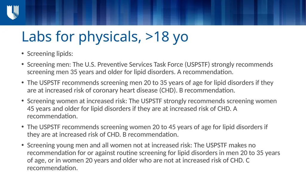 Review of labs and … some TESTS I WISH YOU’D - slide 41 of 47