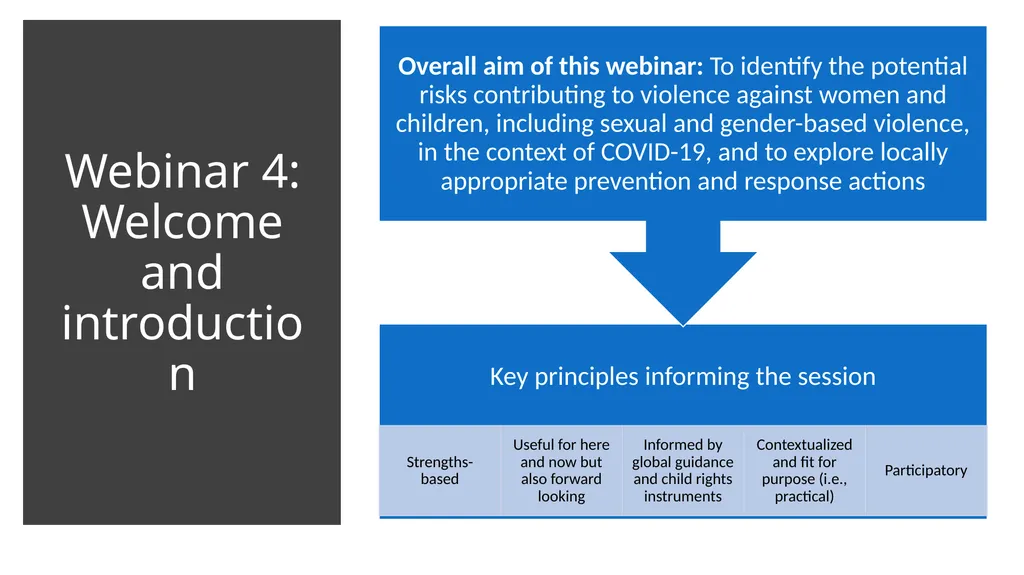 Webinar Training 19th November, 2020 Webinar 4: - slide 4 of 26