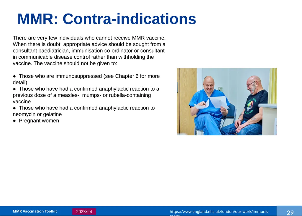 MMR Vaccination Programme Toolkit for improving - slide 32 of 35