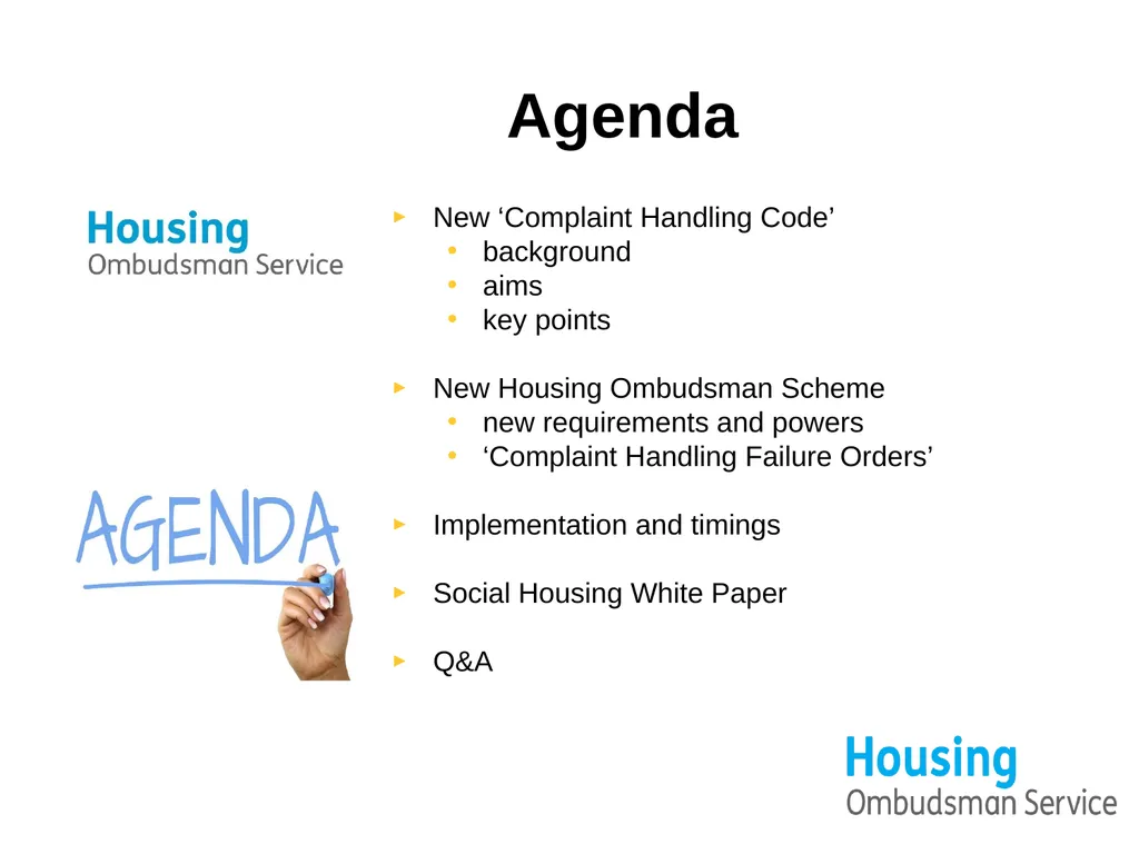 A new Complaint Handling Code for the sector - slide 2 of 14