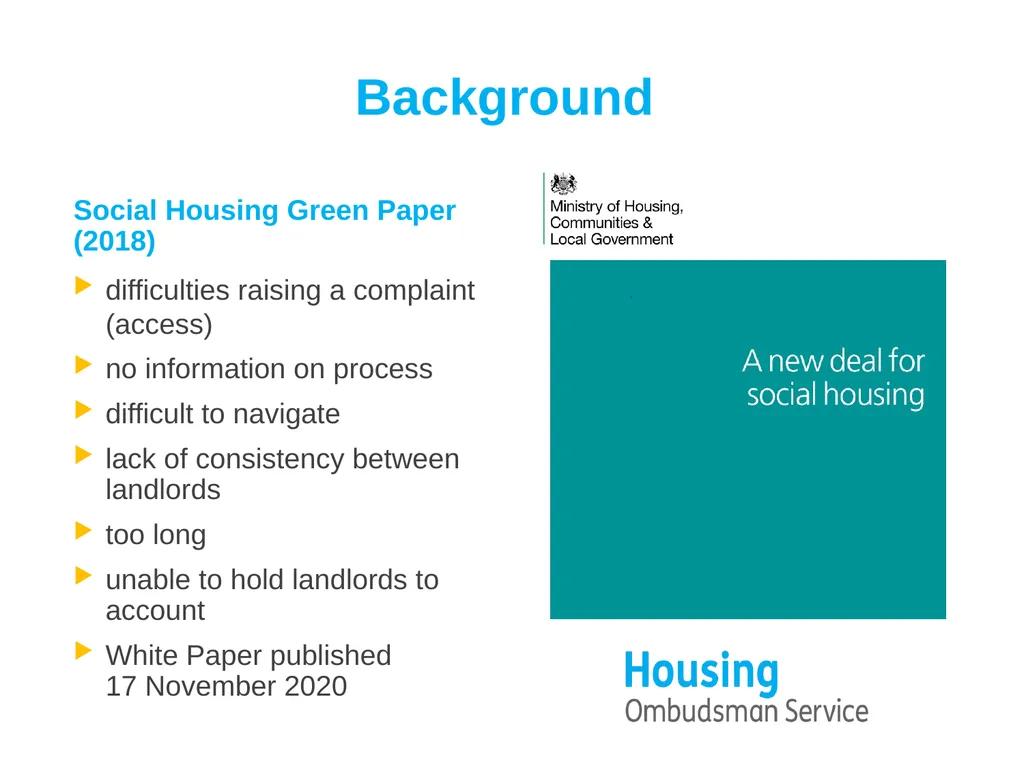 A new Complaint Handling Code for the sector - slide 3 of 14