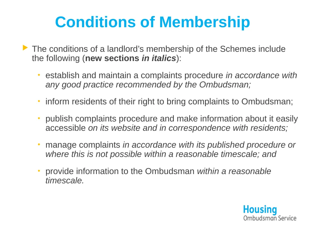 A new Complaint Handling Code for the sector - slide 9 of 14