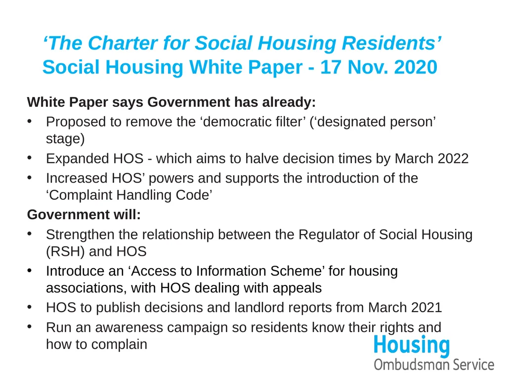 A new Complaint Handling Code for the sector - slide 13 of 14