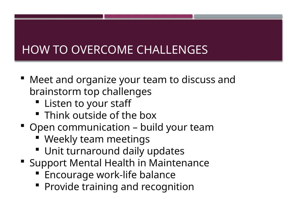 Maintenance & Management Roundtable PAHRA Spring - slide 6 of 12