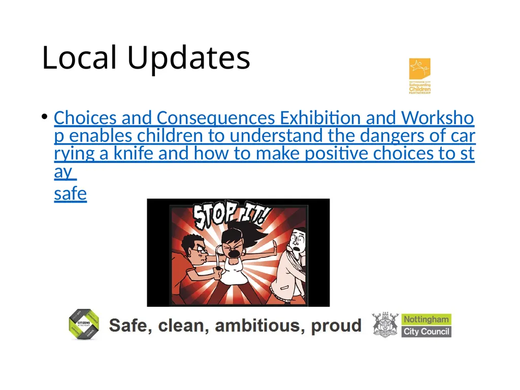 National and Local Update John Matravers Local - slide 2 of 17