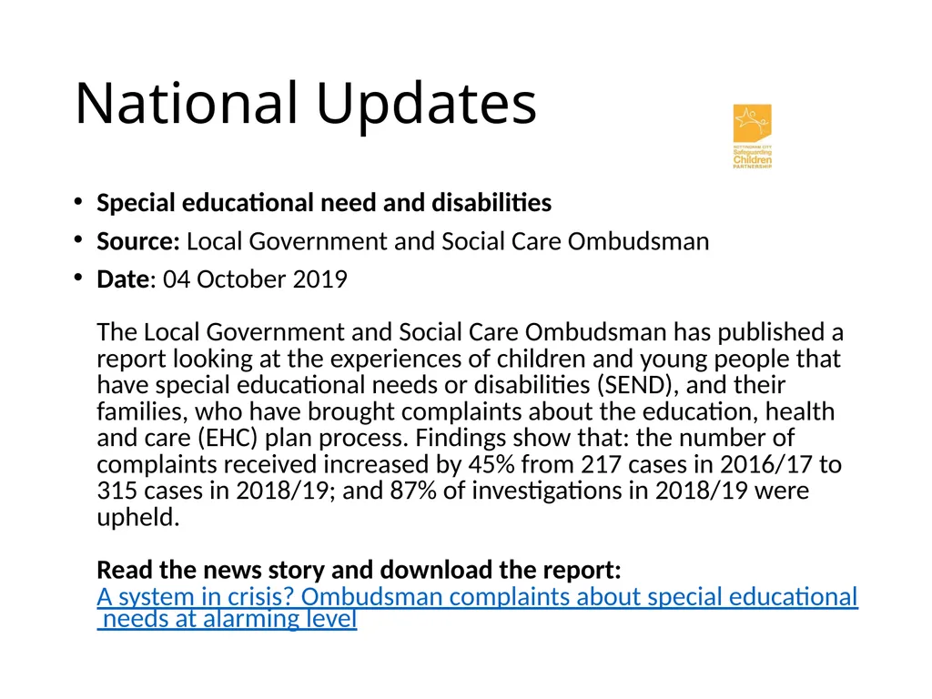 National and Local Update John Matravers Local - slide 10 of 17