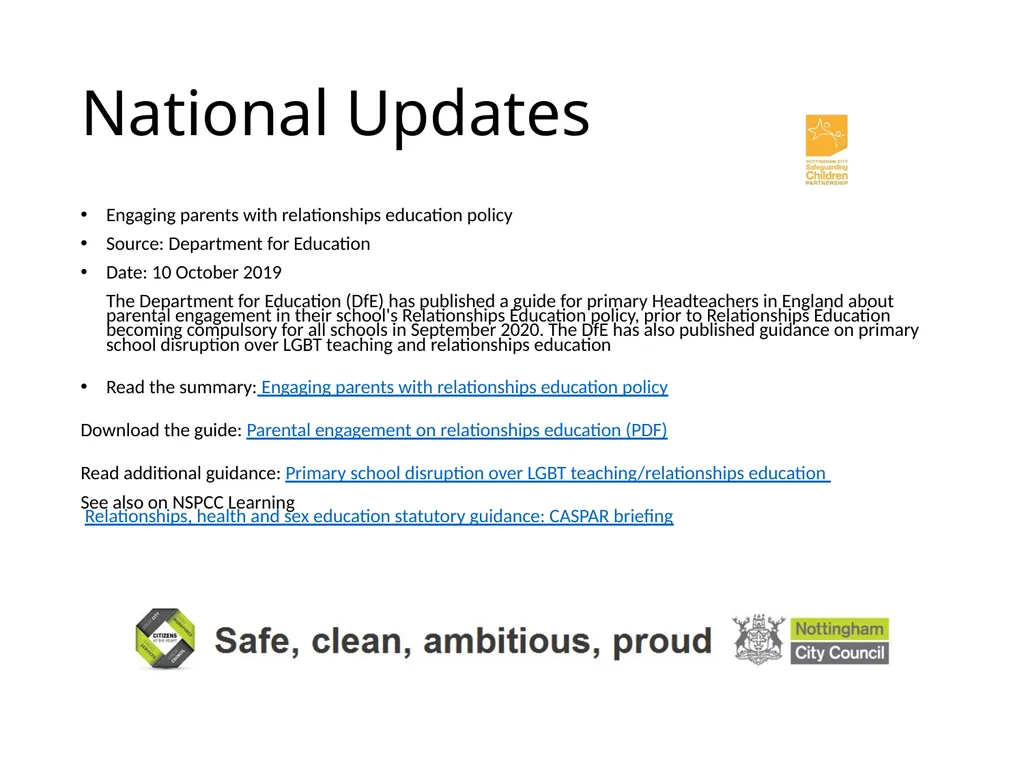 National and Local Update John Matravers Local - slide 11 of 17