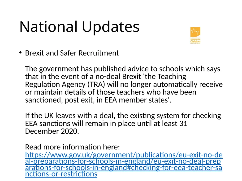 National and Local Update John Matravers Local - slide 12 of 17