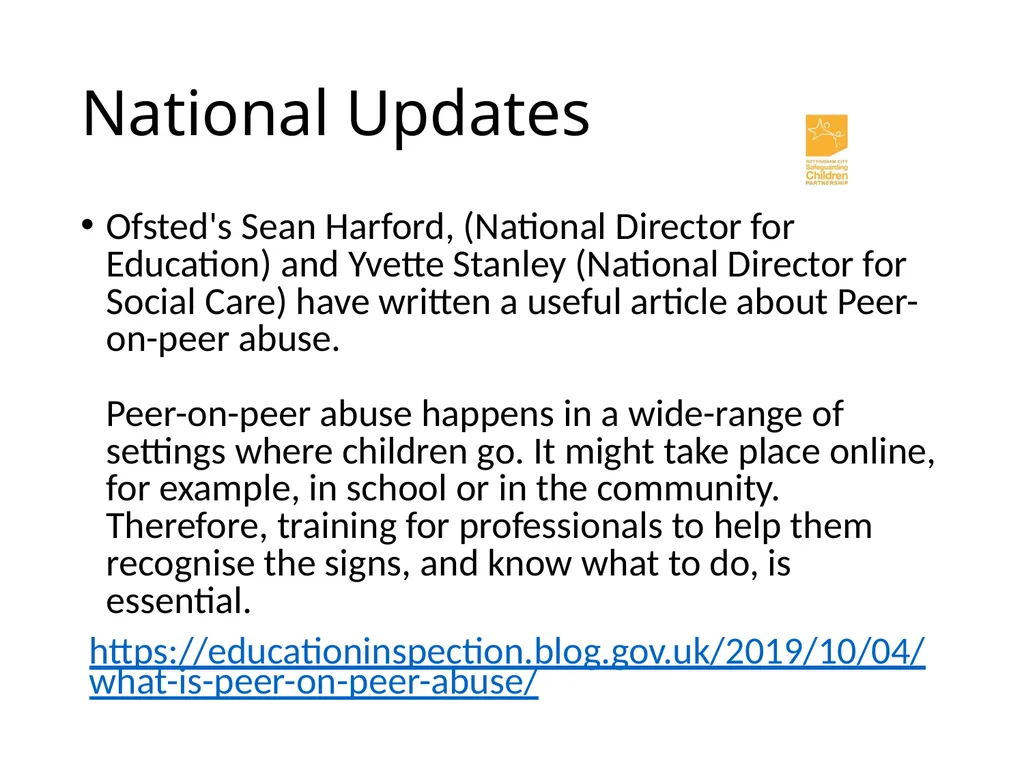 National and Local Update John Matravers Local - slide 9 of 17