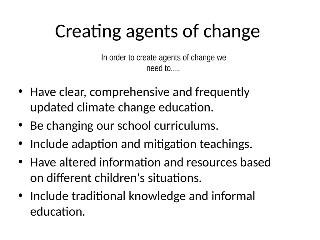 Children at the forefront of Climate Change - slide 11 of 13