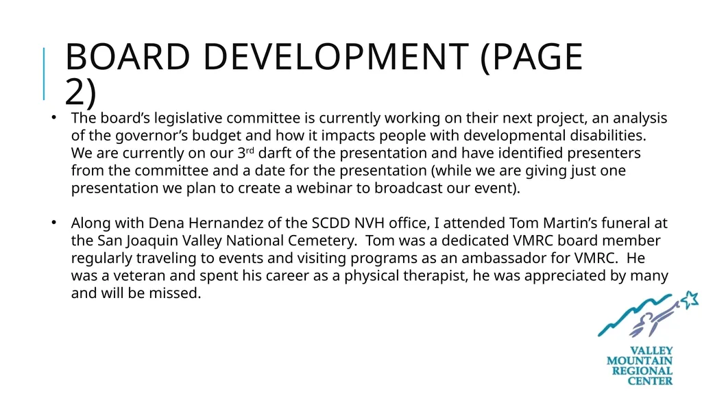 Executive Directors Report Tony Anderson Executive - slide 15 of 27
