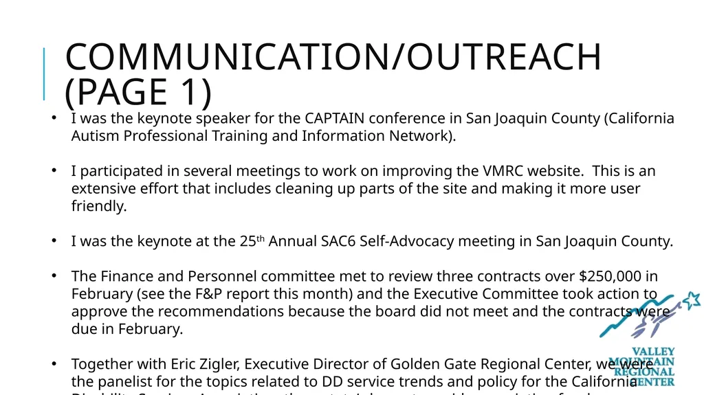 Executive Directors Report Tony Anderson Executive - slide 16 of 27