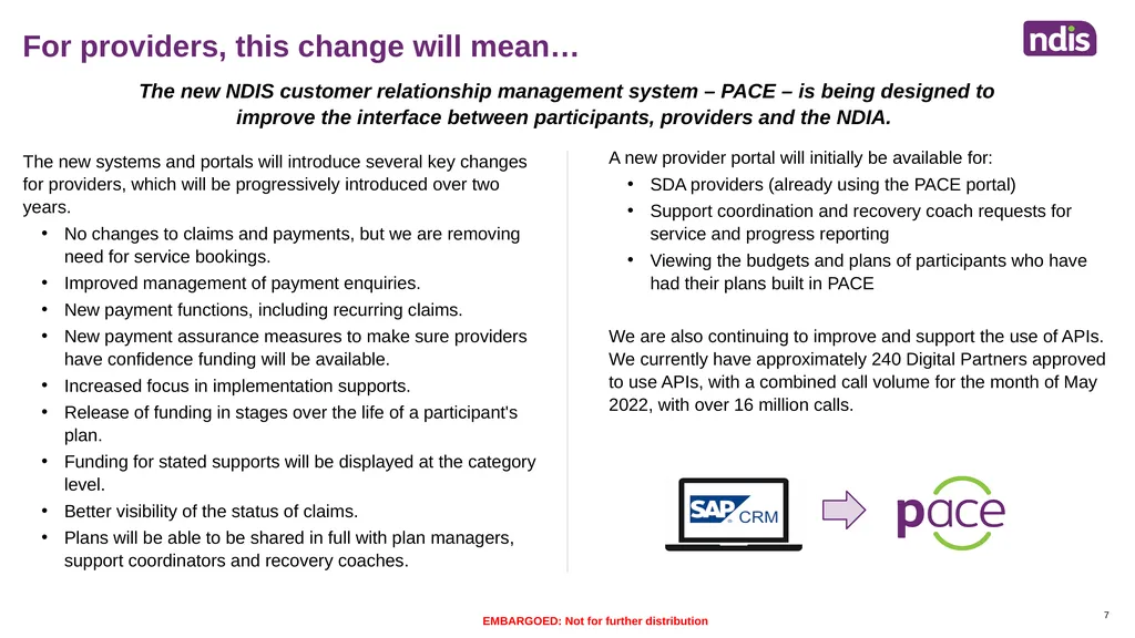 Redesigning our systems to improve the participant - slide 7 of 11