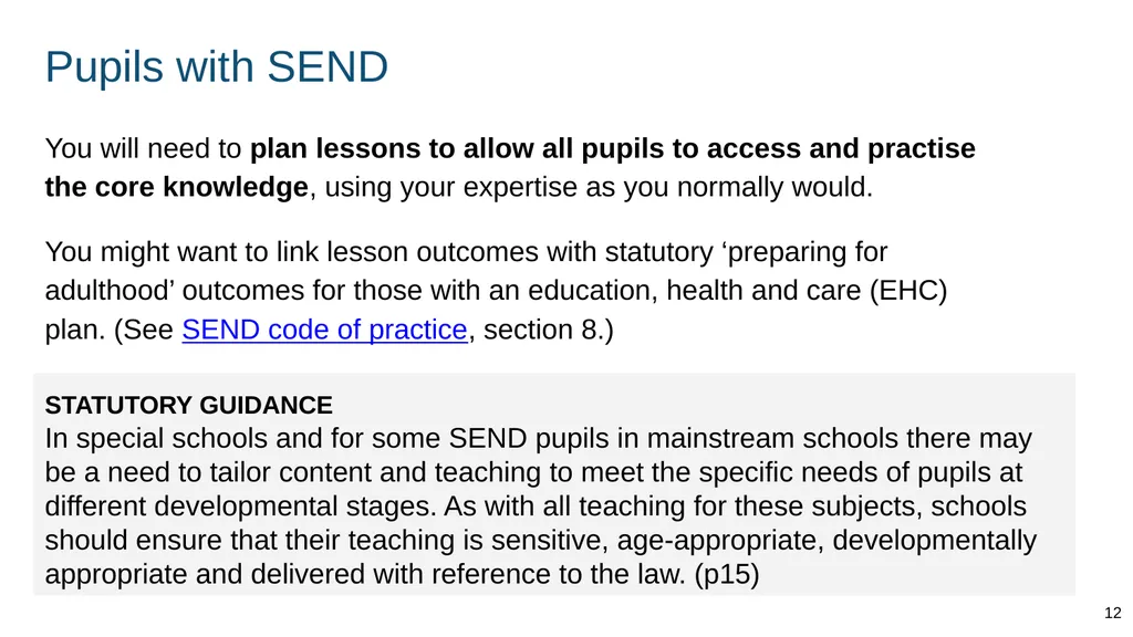 Teaching about drugs, alcohol and tobacco Part of: - slide 12 of 90