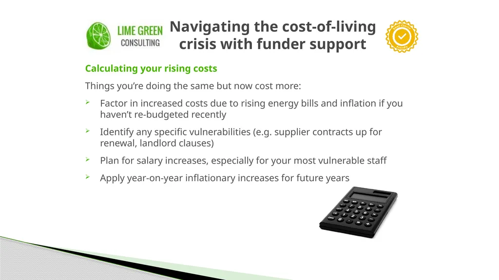 Small Charity Friendly Conference: Navigating the - slide 6 of 14