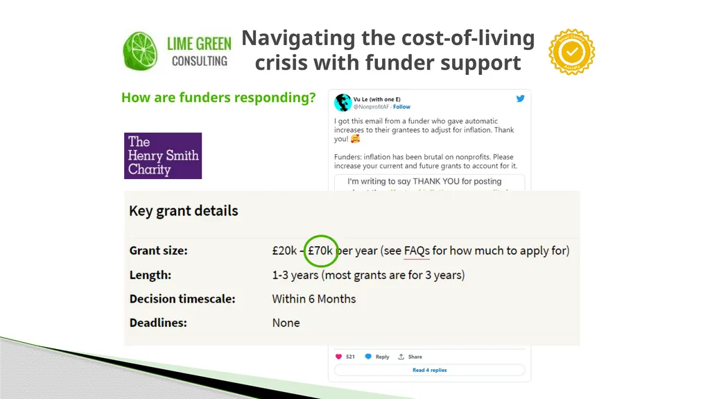 Small Charity Friendly Conference: Navigating the - slide 10 of 14