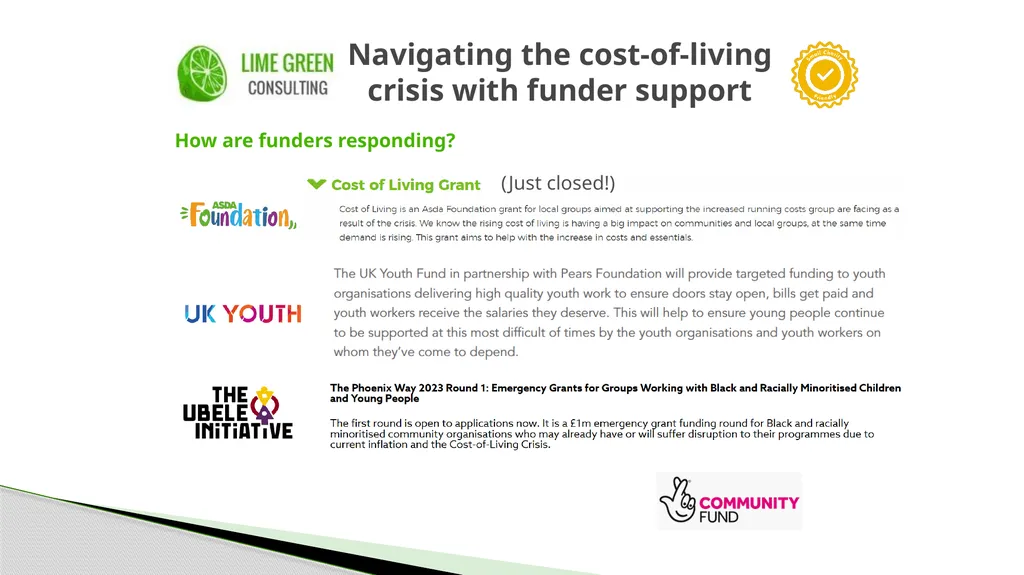Small Charity Friendly Conference: Navigating the - slide 11 of 14