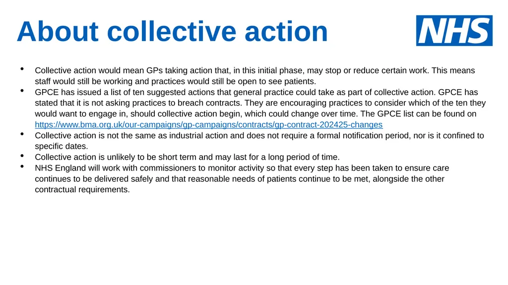 GP collective action 1 August 2024 To Note: This - slide 3 of 16