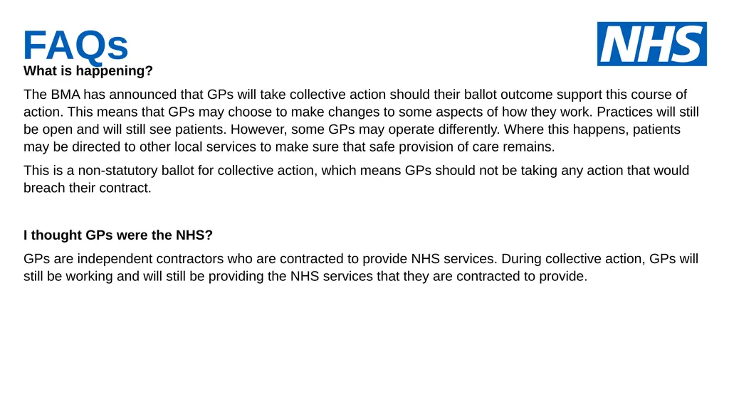 GP collective action 1 August 2024 To Note: This - slide 14 of 16