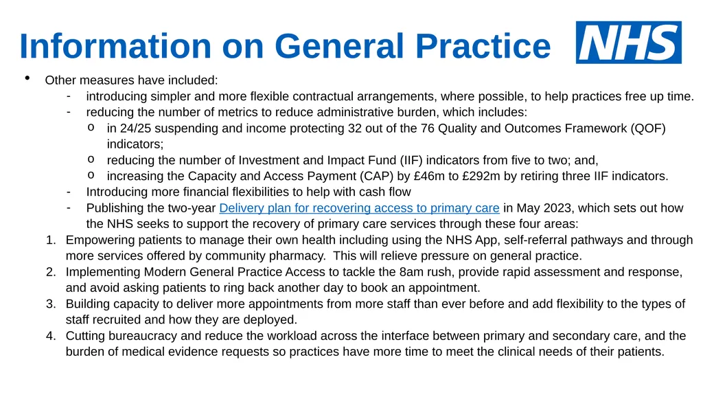 GP collective action 1 August 2024 To Note: This - slide 11 of 16