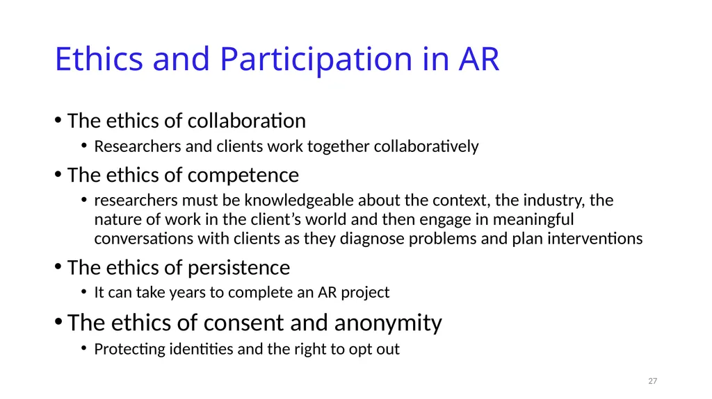 Canonical Action Research: Method, Principles and - slide 27 of 59