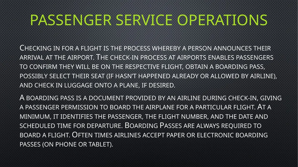 Unit 6 managing aviation services Learning outcome - slide 6 of 50