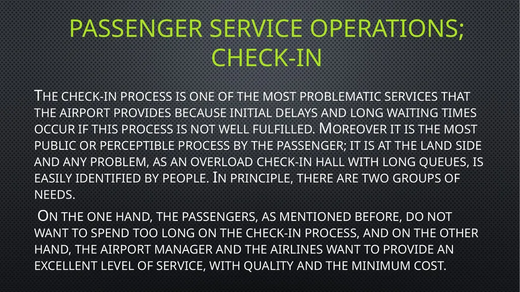 Unit 6 managing aviation services Learning outcome - slide 14 of 50
