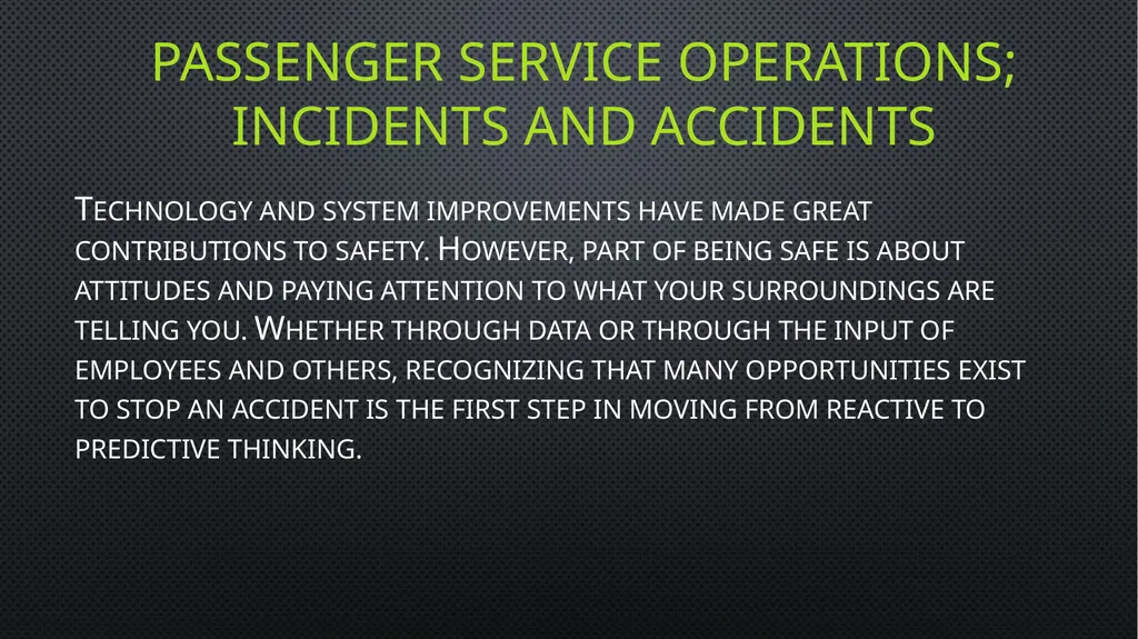 Unit 6 managing aviation services Learning outcome - slide 16 of 50