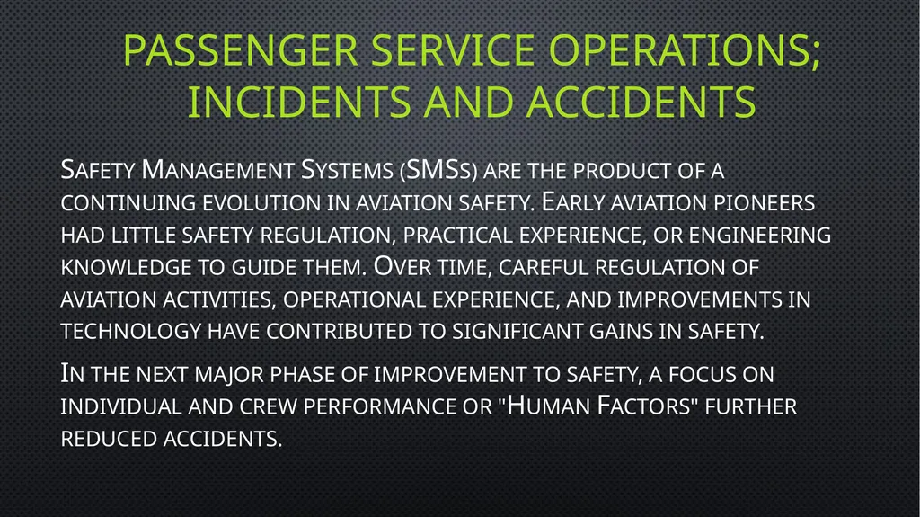 Unit 6 managing aviation services Learning outcome - slide 17 of 50