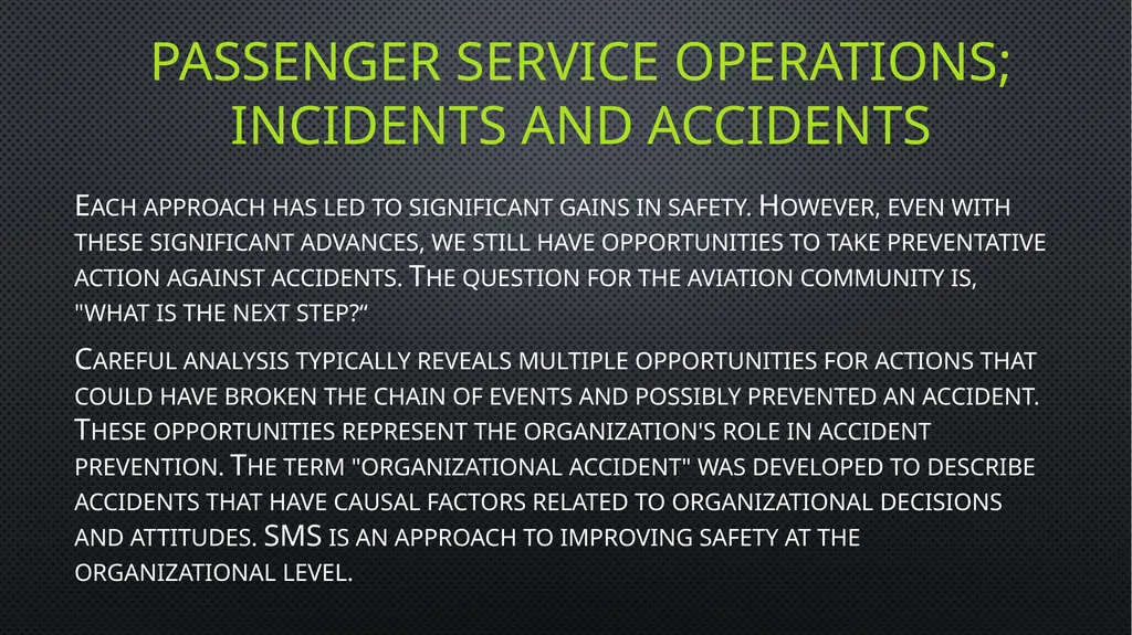 Unit 6 managing aviation services Learning outcome - slide 18 of 50