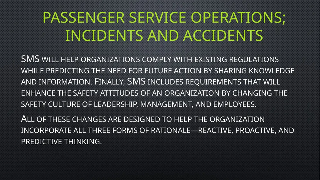 Unit 6 managing aviation services Learning outcome - slide 21 of 50