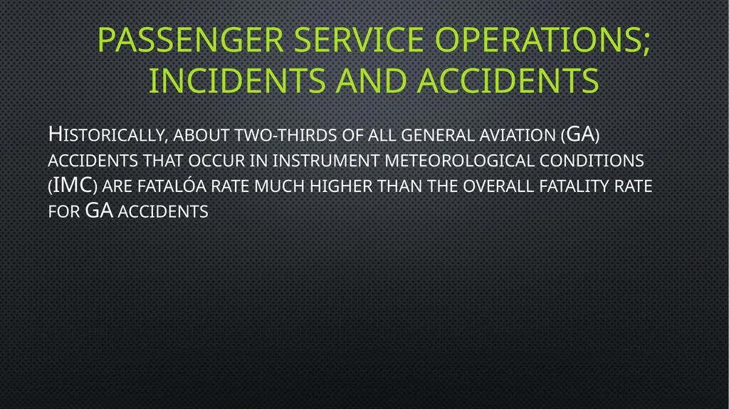 Unit 6 managing aviation services Learning outcome - slide 25 of 50
