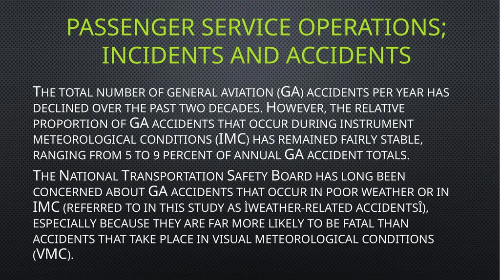Unit 6 managing aviation services Learning outcome - slide 26 of 50