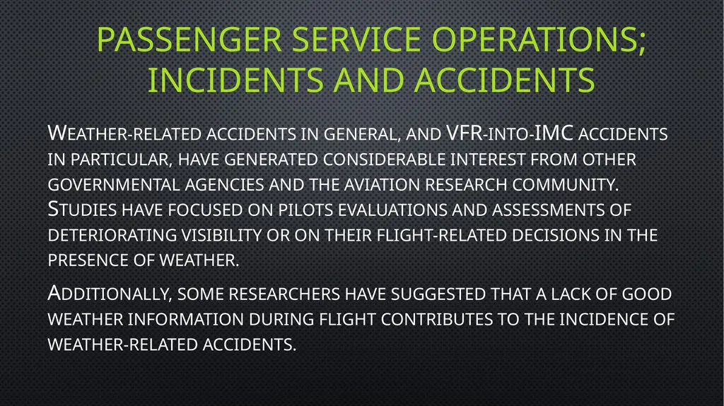 Unit 6 managing aviation services Learning outcome - slide 27 of 50