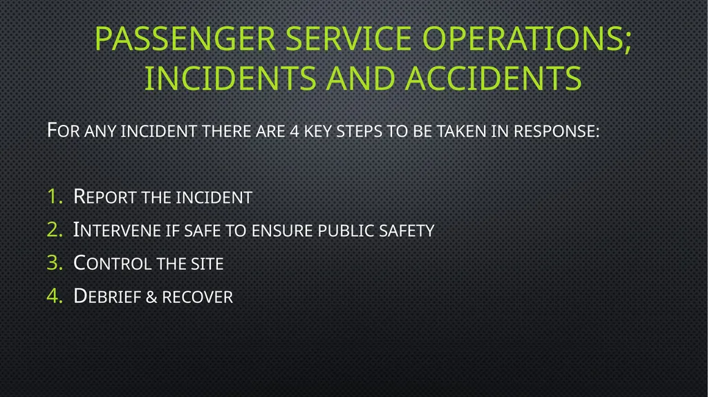 Unit 6 managing aviation services Learning outcome - slide 32 of 50