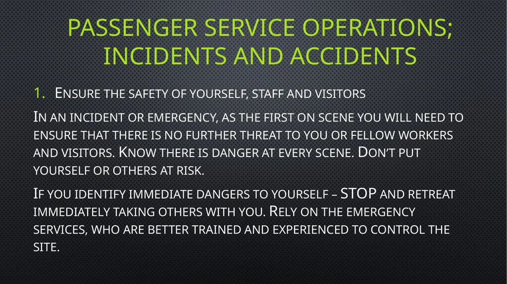 Unit 6 managing aviation services Learning outcome - slide 36 of 50
