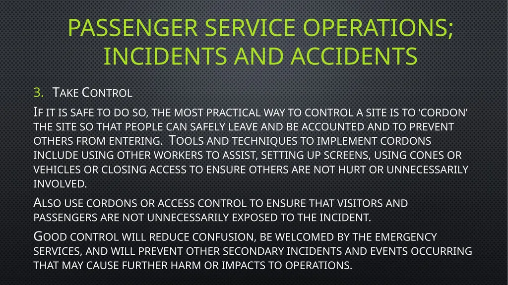 Unit 6 managing aviation services Learning outcome - slide 40 of 50