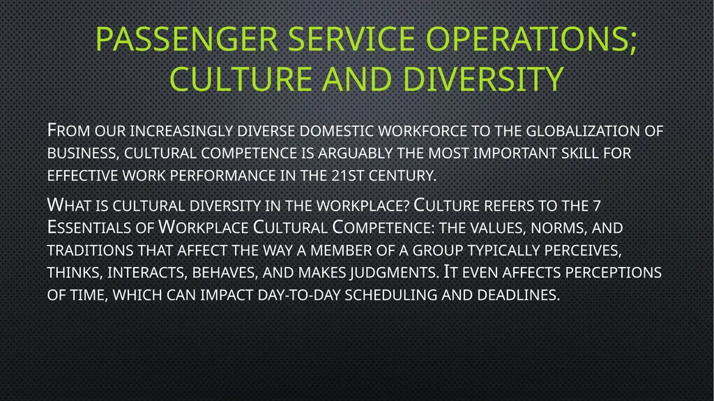 Unit 6 managing aviation services Learning outcome - slide 48 of 50