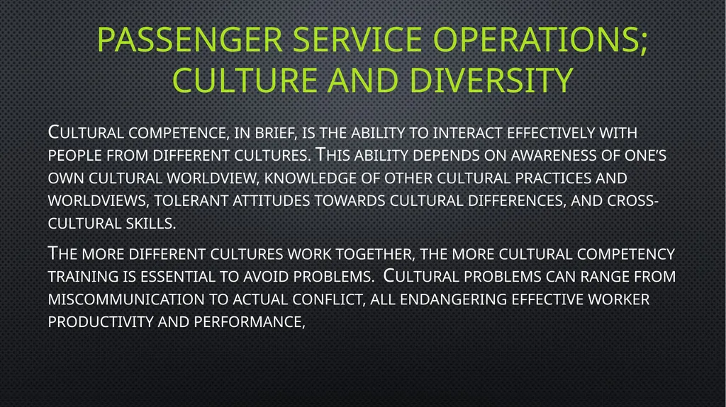 Unit 6 managing aviation services Learning outcome - slide 50 of 50